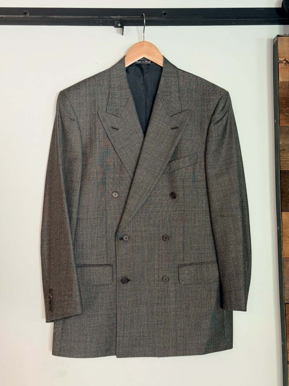 Valentino Uomo Vintage Double-Breasted Wool Blend Blazer 38REG